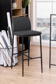 Bar Stool Demina, low, grey