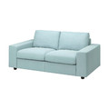 VIMLE 2-seat sofa, with wide armrests/Saxemara light blue