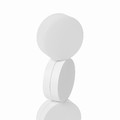 STRÅLA LED decorative table lamp, battery-operated white, 22 cm