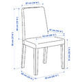 EKEDALEN / BERGMUND Table and 4 chairs, white/Hallarp beige/white, 120/180 cm