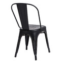 Metal Chair Paris Antique, black