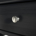 BLÄSTÅSEN Bedside table, black, 50x37x76 cm