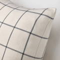 SPIKKLUBBA Cushion cover, off-white/black, 50x50 cm