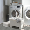 BURSJÖN Stool with storage, white