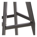 Bar Stool Norden, wood black high PP, black