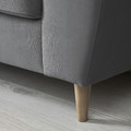 SLATORP 3-seat sofa with chaise longue, Hakebo dark grey