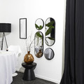 Mirrors Deco Round Set of 4, black