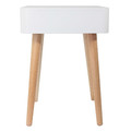 Nightstand Bedside Table Enano, white