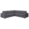 VIMLE Cover for corner sofa, 4-seat, with wide armrests/Gunnared medium grey