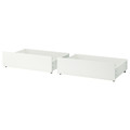 MALM Bed storage box for high bed frame, white, 2 pack (200 cm)
