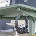MITTZON Foldable table with castors, green, 140x70 cm