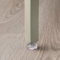 VITTSJÖ Nest of tables, set of 2, light beige/glass, 90x50 cm