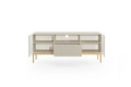 TV Cabinet Nicole 150 cm, cashmere/gold legs