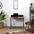 Desk Brico, walnut/black