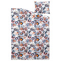 HÖNSGULLÖRT Duvet cover and pillowcase, floral pattern/multicolour, 150x200/50x60 cm