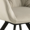 Upholstered Chair Lola, auto return, velvet, sand