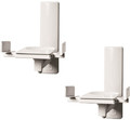 B-Tech Side-Clamping Speaker Wall Mounts (Pair) B777, white