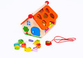 Wooden Shape Sorter Educational Toy House 3+