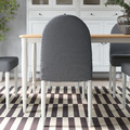 DANDERYD Chair, white/Vissle grey
