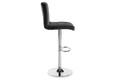Bar Stool, faux leather, black/chrome