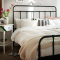 BANDKNIPPE Duvet cover and pillowcase, white/beige, 150x200/50x60 cm