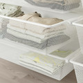 BOAXEL Mesh basket, white, 80x40x15 cm