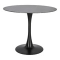 Table Simplet Skinny Premium Stone 90cm, black