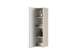 Bathroom Wall-mounted High Cabinet MDF Nicole 140cm, cashmere