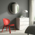 FRÖSET Easy chair, red stained oak veneer