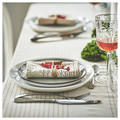 VIPPSTARR Napkin, stripe pattern red/natural, 30x30 cm, 4 pack