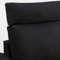 VIMLE 3-seat sofa with chaise longue, with headrest with wide armrests/Saxemara black-blue