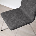 LILLÅNÄS Chair, chrome-plated/Gunnared dark grey