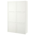 BESTÅ Storage combination with doors, Hanviken white, 120x40x192 cm
