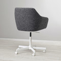 TOSSBERG / MALSKÄR Swivel chair, Gunnared dark grey/white