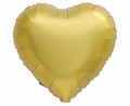 Christmas Foil Balloon Heart 46cm, matt gold
