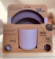 Bo Jungle B-CPLA Biodegradable Children's Tableware Set 5pcs Purple Pink