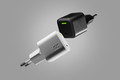 GreenCell Charger GC PowerGaN EU Plug 33W PD 3.0 QC 3.0 USB-C, black