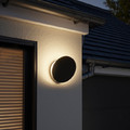 GoodHome LED Garden Outdoor Wall Lamp Hagar 600 lm IP44, black