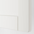 SMÅSTAD / PLATSA Wardrobe, white white/with frame, 60x57x123 cm