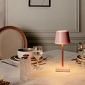 Table Bedside Lamp Blanca LED, touch control, pink