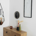 Wall Clock Luce, black/gold
