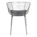 Metal Chair Sligo 44x44cm, silver