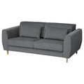 SLATORP 2-seat sofa, Hakebo dark grey