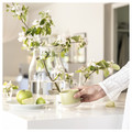 LÖVSKOGSLUND Scented candle in ceramic jar, Apple/bright beige-yellow, 25 hr