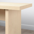 BERGSHYTTAN Bench, tinted effect birch veneer, 210x38 cm