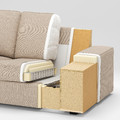 KIVIK 3-seat sofa with chaise longue, Tresund light beige