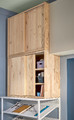 IVAR Cabinet with sliding doors, pine, 80x30x60 cm