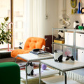GREJSIMOJS Storage with lid, cat-shaped black/white