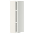 METOD Wall cabinet with shelves, white/Veddinge white, 20x80 cm