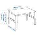 PÅHL Desk, white/turquoise, 96x58 cm